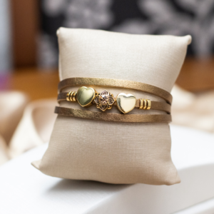 Pulseira Coração e Flor