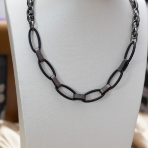 Colar Elos no Ródio